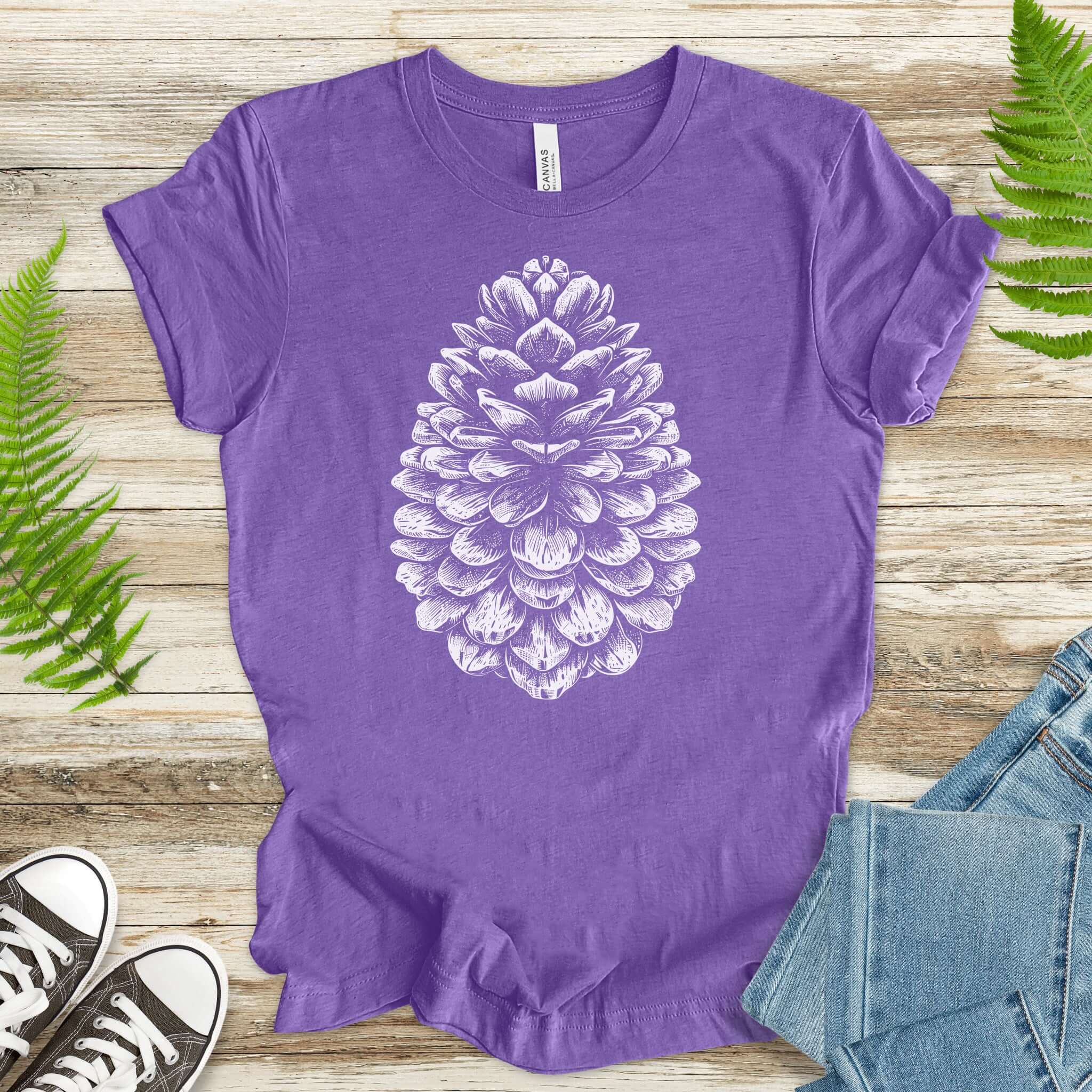 Sacred Pinecone Shirt – Minimalist Nature Lover T-Shirt