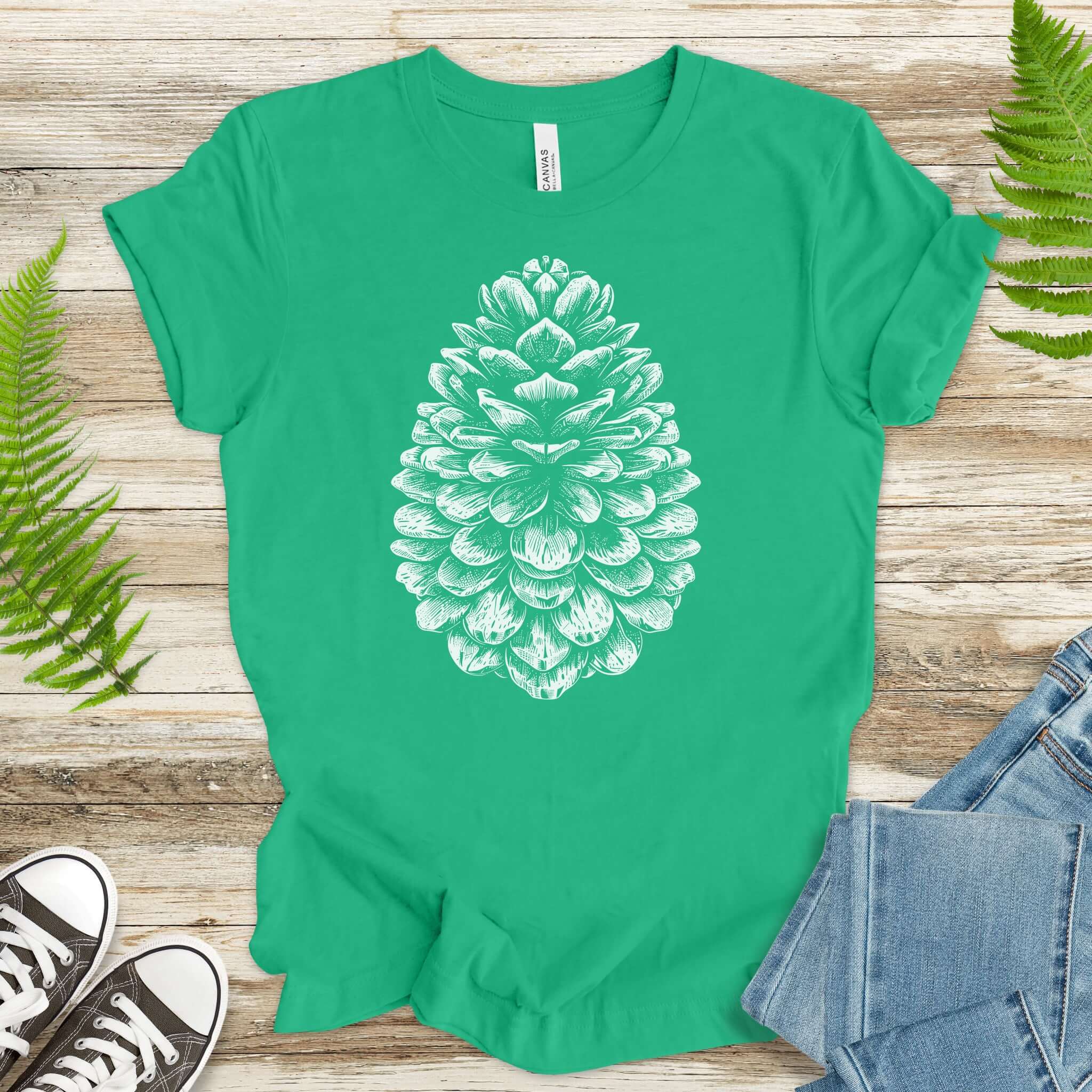 Sacred Pinecone Shirt – Minimalist Nature Lover T-Shirt