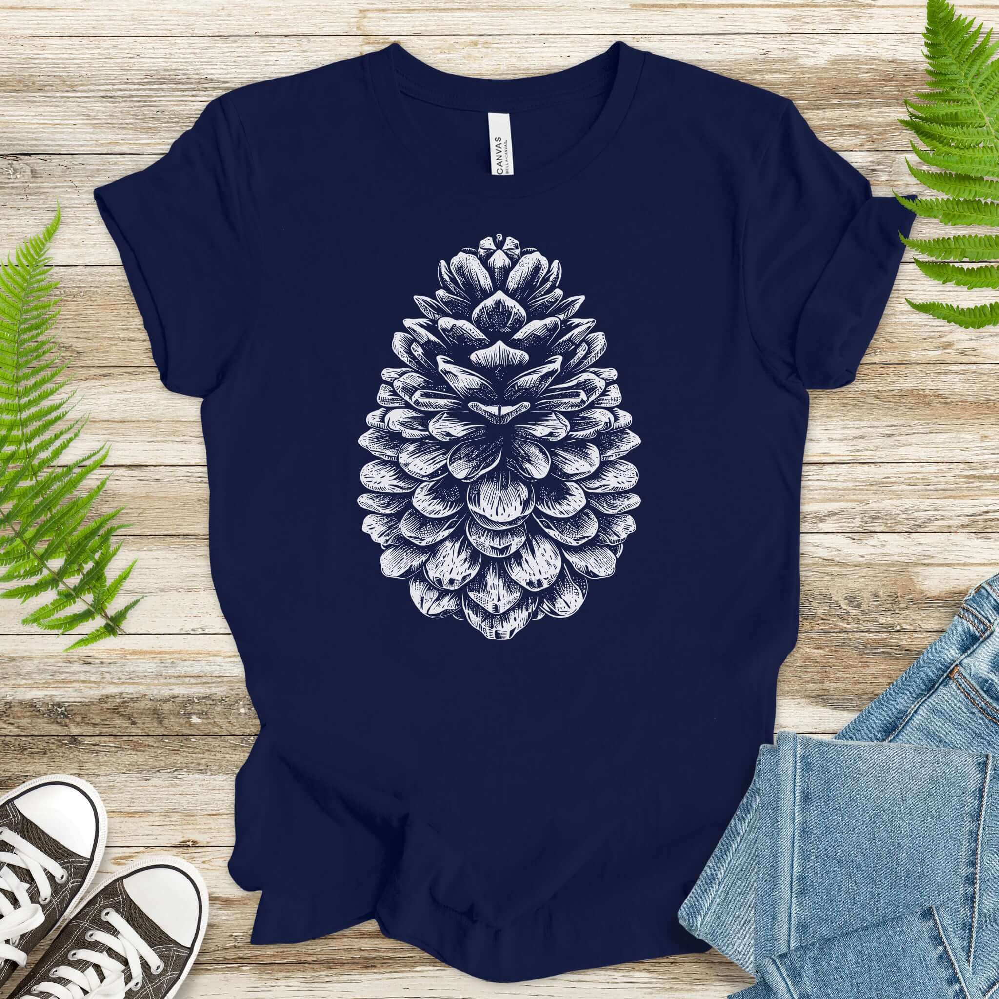 Sacred Pinecone Shirt – Minimalist Nature Lover T-Shirt