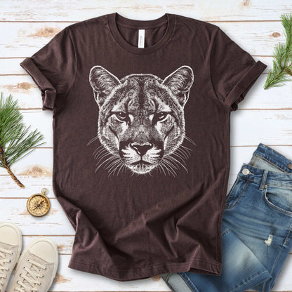 Mountain Lion Spirit Animal T-Shirt – Wild Soul Energy