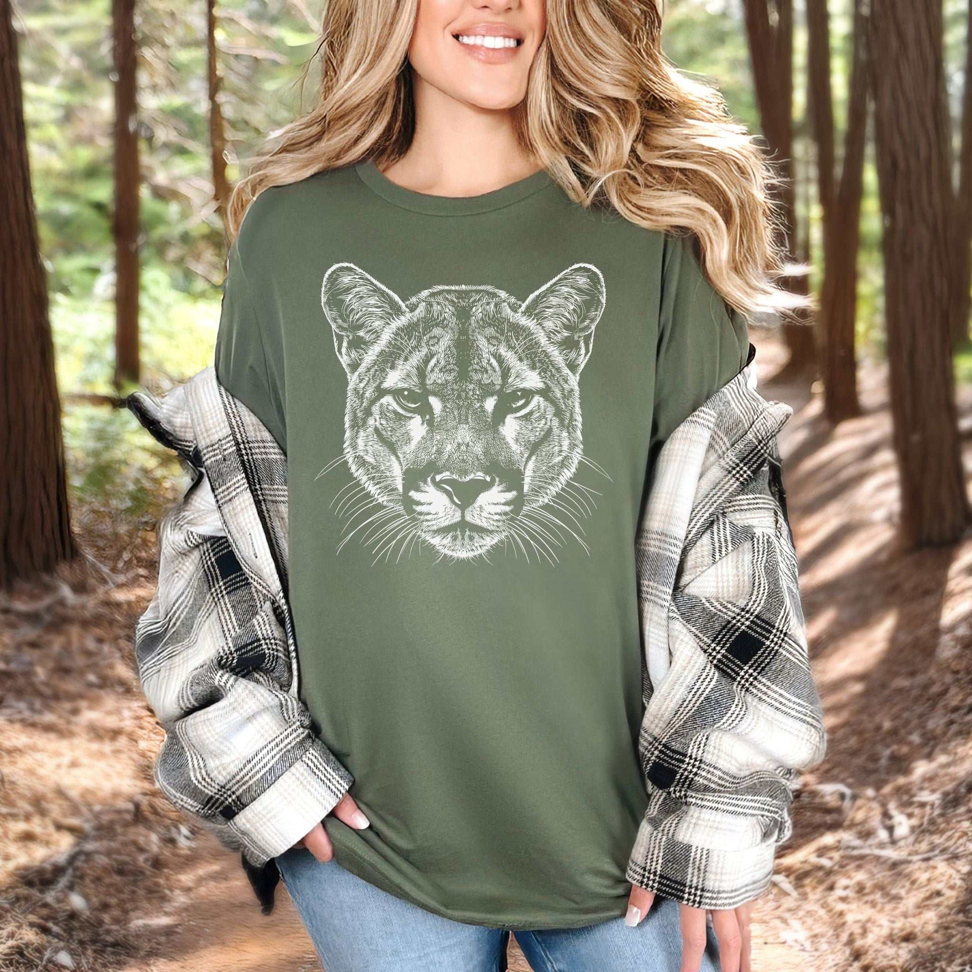 Mountain Lion Spirit Animal T-Shirt – Wild Soul Energy