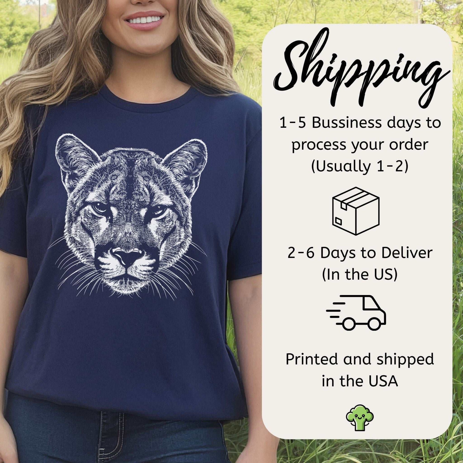 Mountain Lion Spirit Animal T-Shirt – Wild Soul Energy