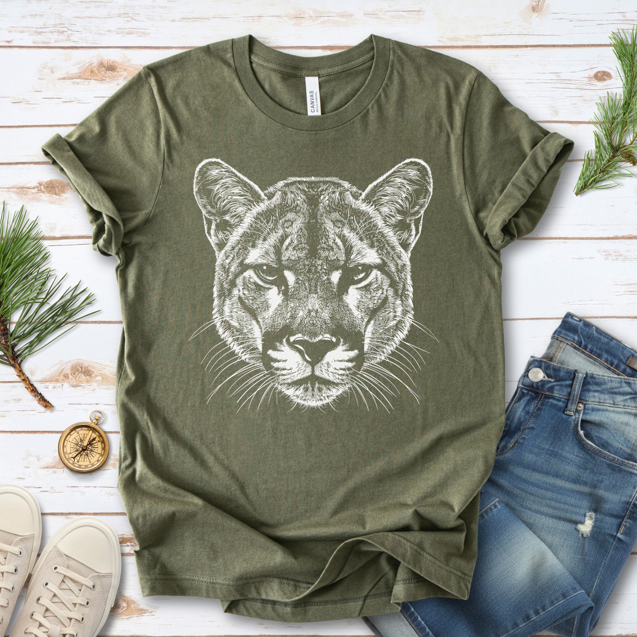 Mountain Lion Spirit Animal T-Shirt – Wild Soul Energy