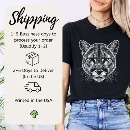 Mountain Lion Spirit Animal T-Shirt – Wild Soul Energy