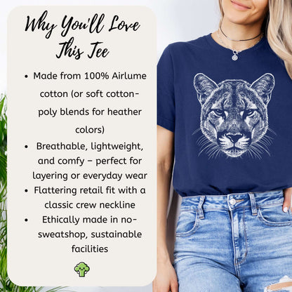 Mountain Lion Spirit Animal T-Shirt – Wild Soul Energy