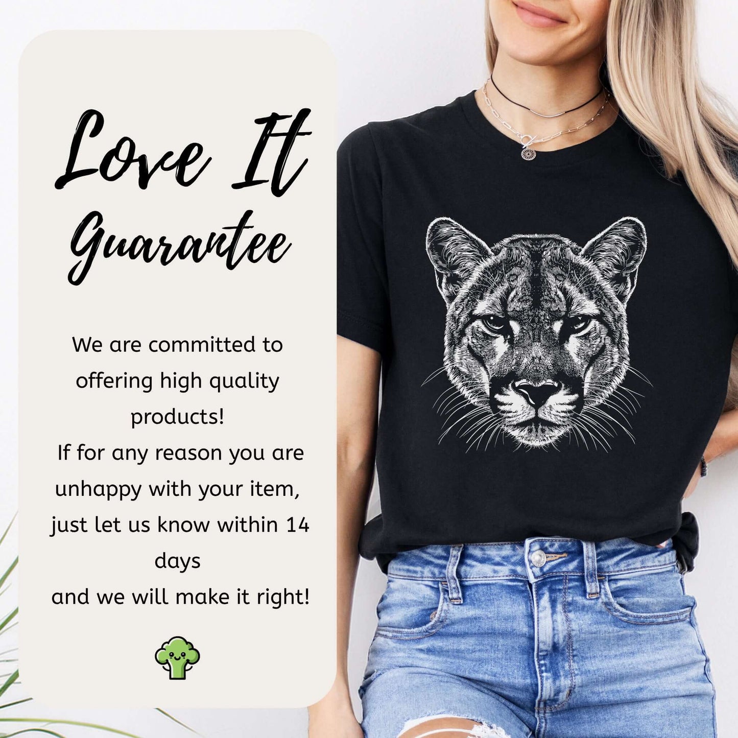 Mountain Lion Spirit Animal T-Shirt – Wild Soul Energy