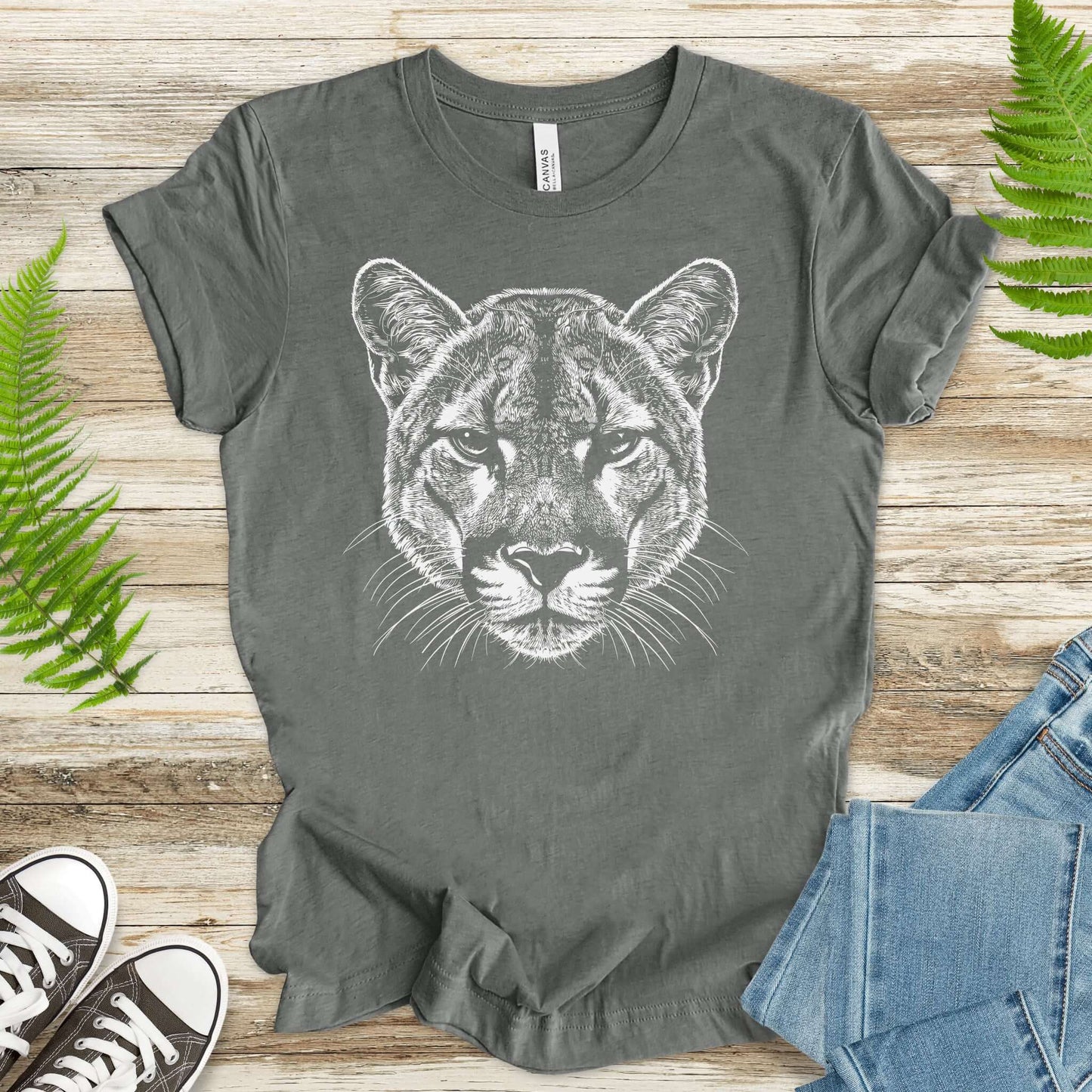 Mountain Lion Spirit Animal T-Shirt – Wild Soul Energy