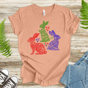 Floral Bunnies for Easter T-Shirt