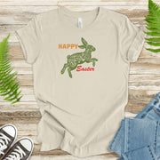 Floral Bunny Hoppy Easter Bunny T-Shirt