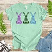 Happy Easter Floral Bunnies T-Shirt