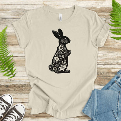 Floral Bunny Easter Delight T-Shirt