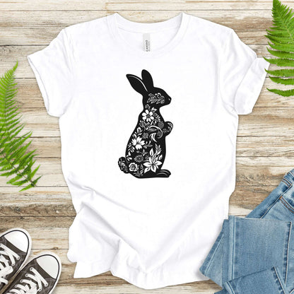 Floral Bunny Easter Delight T-Shirt