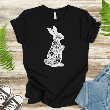 Floral Bunny Easter Delight T-Shirt