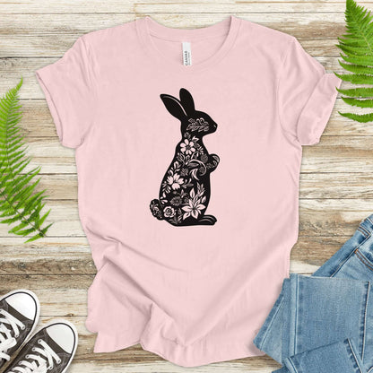 Floral Bunny Easter Delight T-Shirt