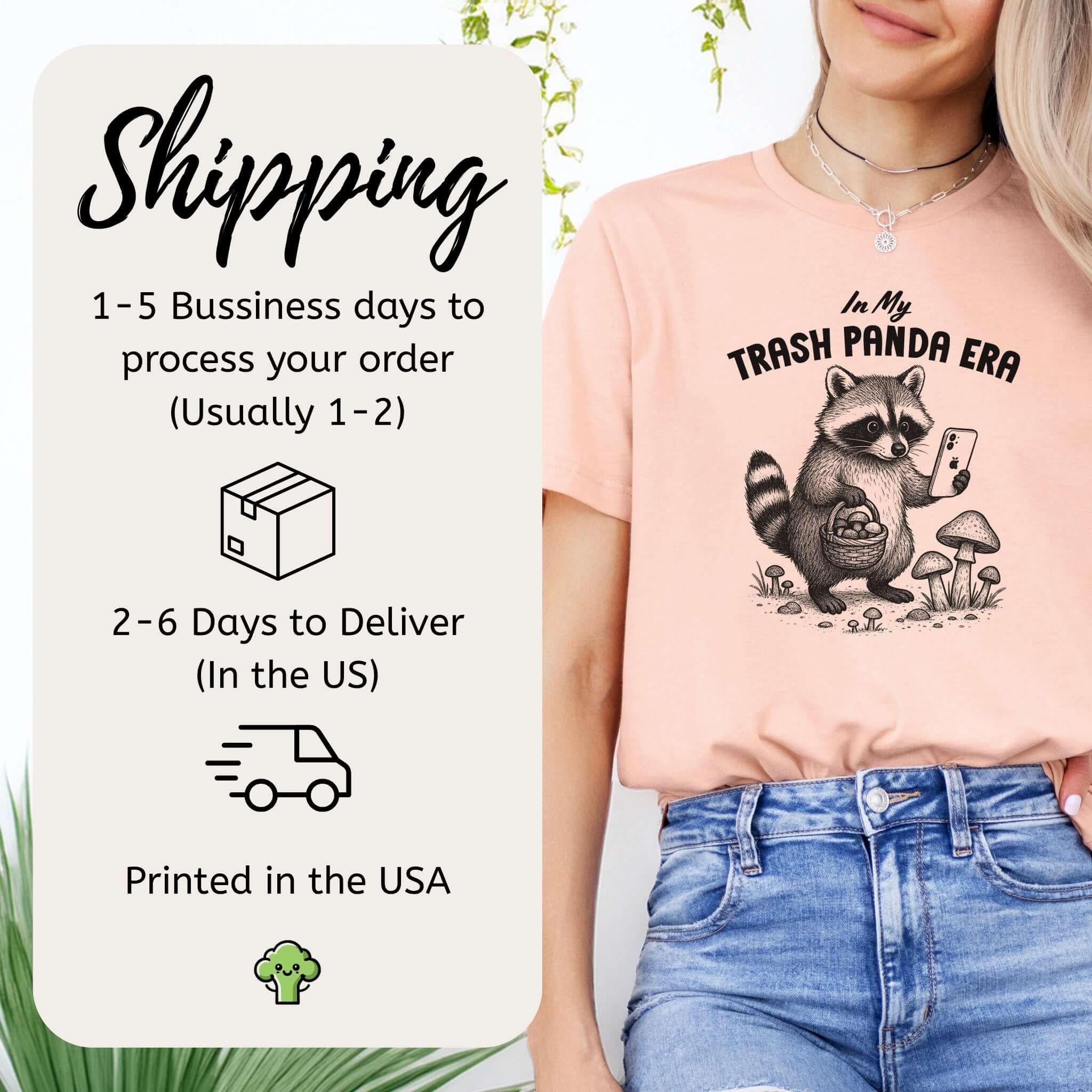 Funny Trash Panda Raccoon Shirt – Meme Tee for Raccoon Lovers