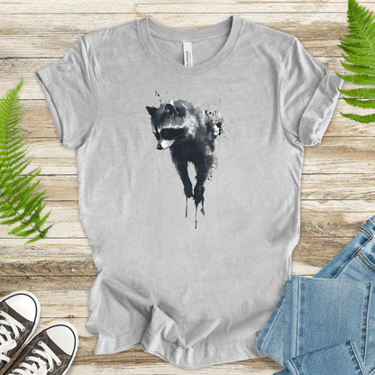 Watercolor Raccoon T-Shirt – Cute Trash Panda Nature Lover Tee
