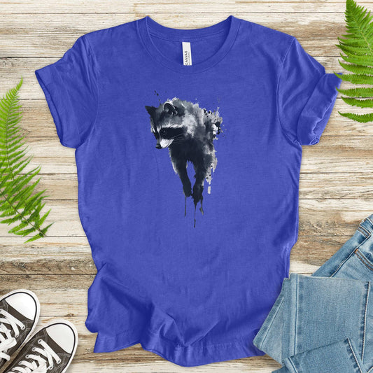 Watercolor Raccoon T-Shirt – Cute Trash Panda Nature Lover Tee