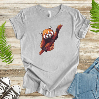 Red Panda on a Branch T-Shirt - TShirtree