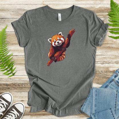 Red Panda on a Branch T-Shirt - TShirtree