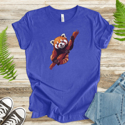 Red Panda on a Branch T-Shirt - TShirtree