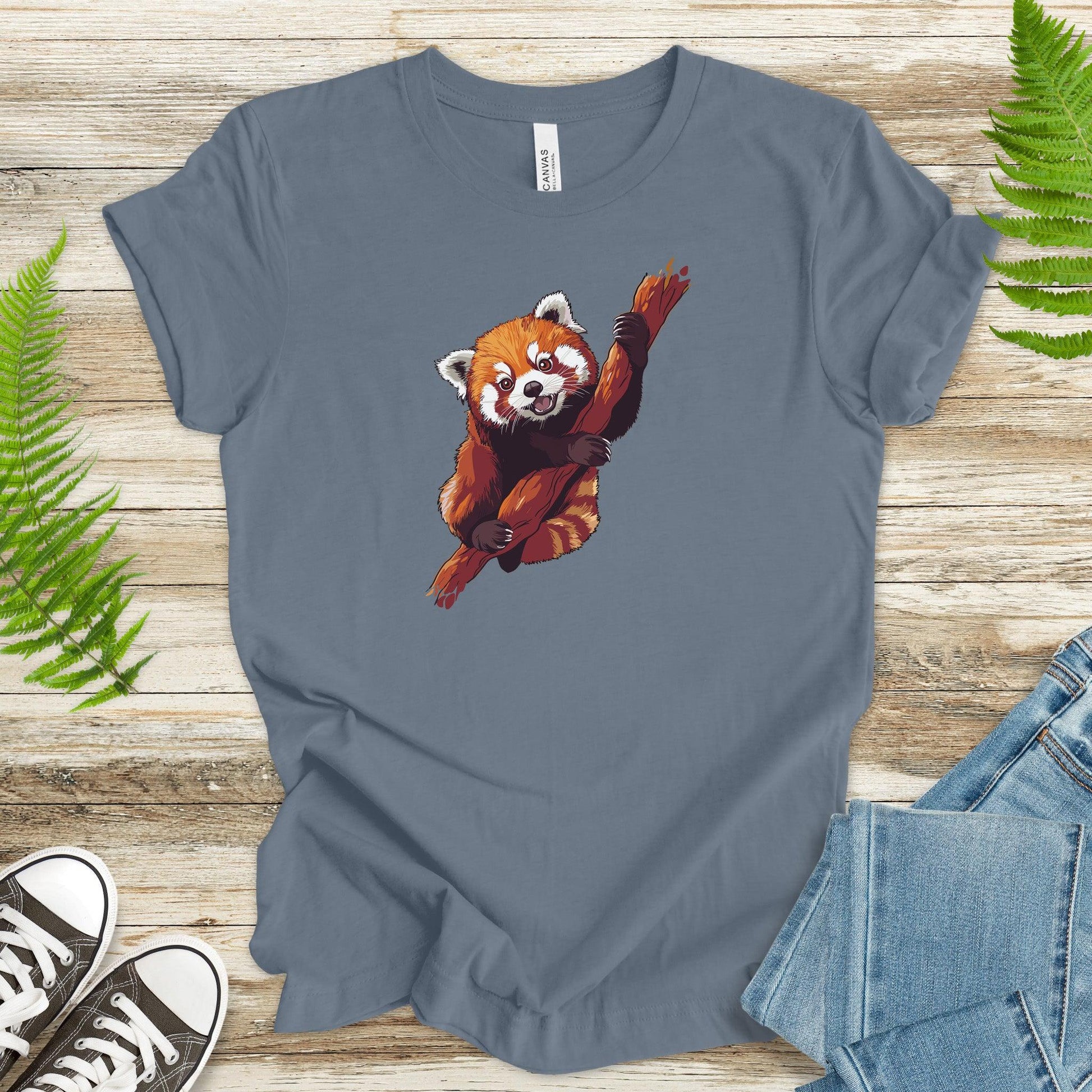 Red Panda on a Branch T-Shirt - TShirtree