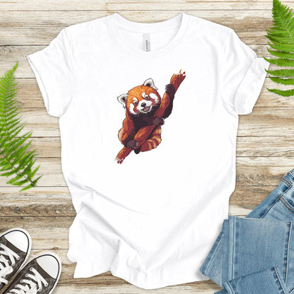 Red Panda on a Branch T-Shirt - TShirtree