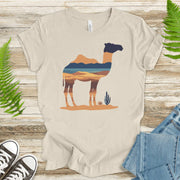 Desert Camel Silhouette T-Shirt – Retro Travel Vibes Gift Tee