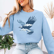 Soaring Eagle Sweatshirt – Mountain Freedom Design for Nature Lovers