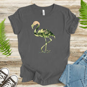 Tropical Flamingo Silhouette T-Shirt – Jungle Vibes Bird Lover Gift