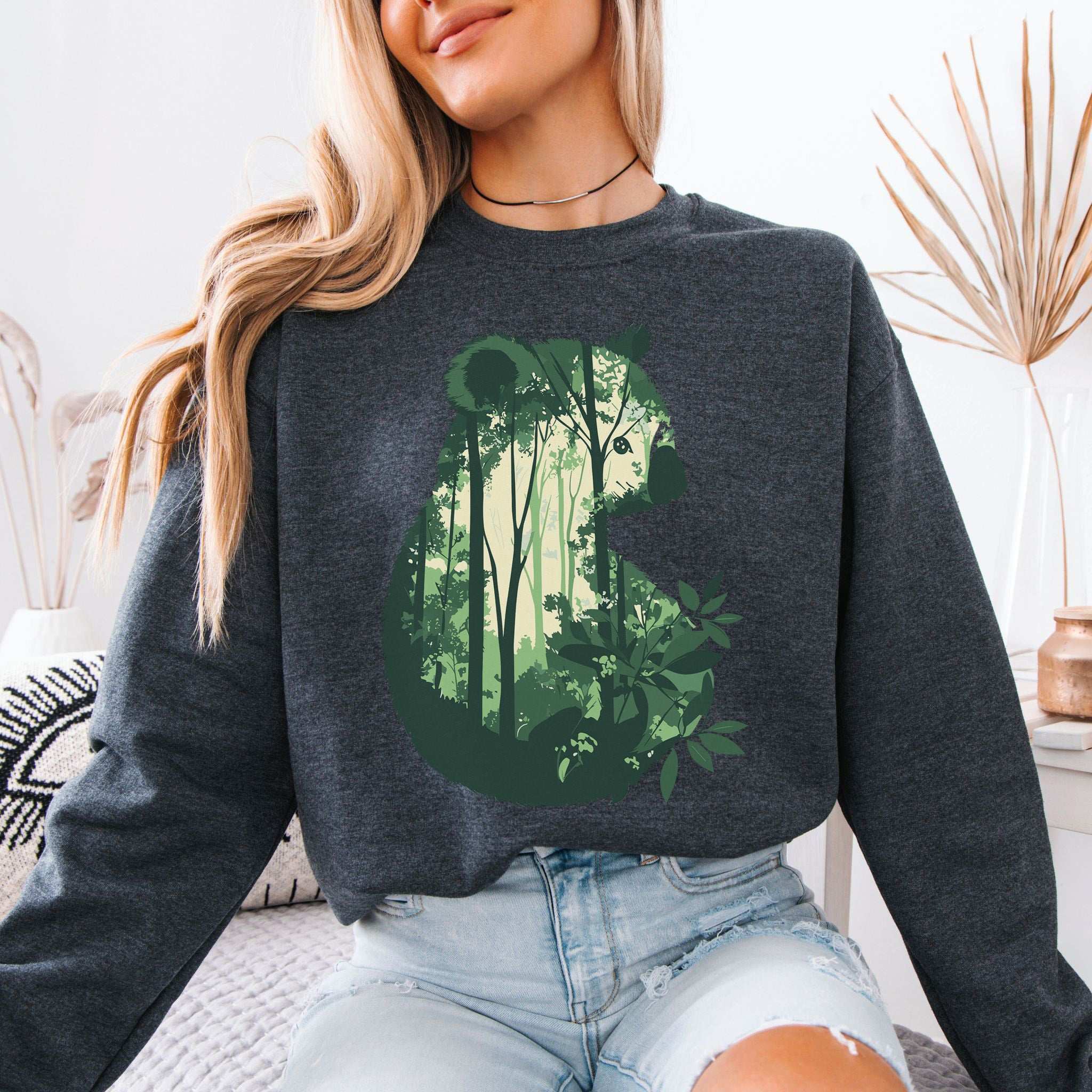 Koala Eucalyptus Forest Sweatshirt – Tranquil Spirit Animal in Nature Scene