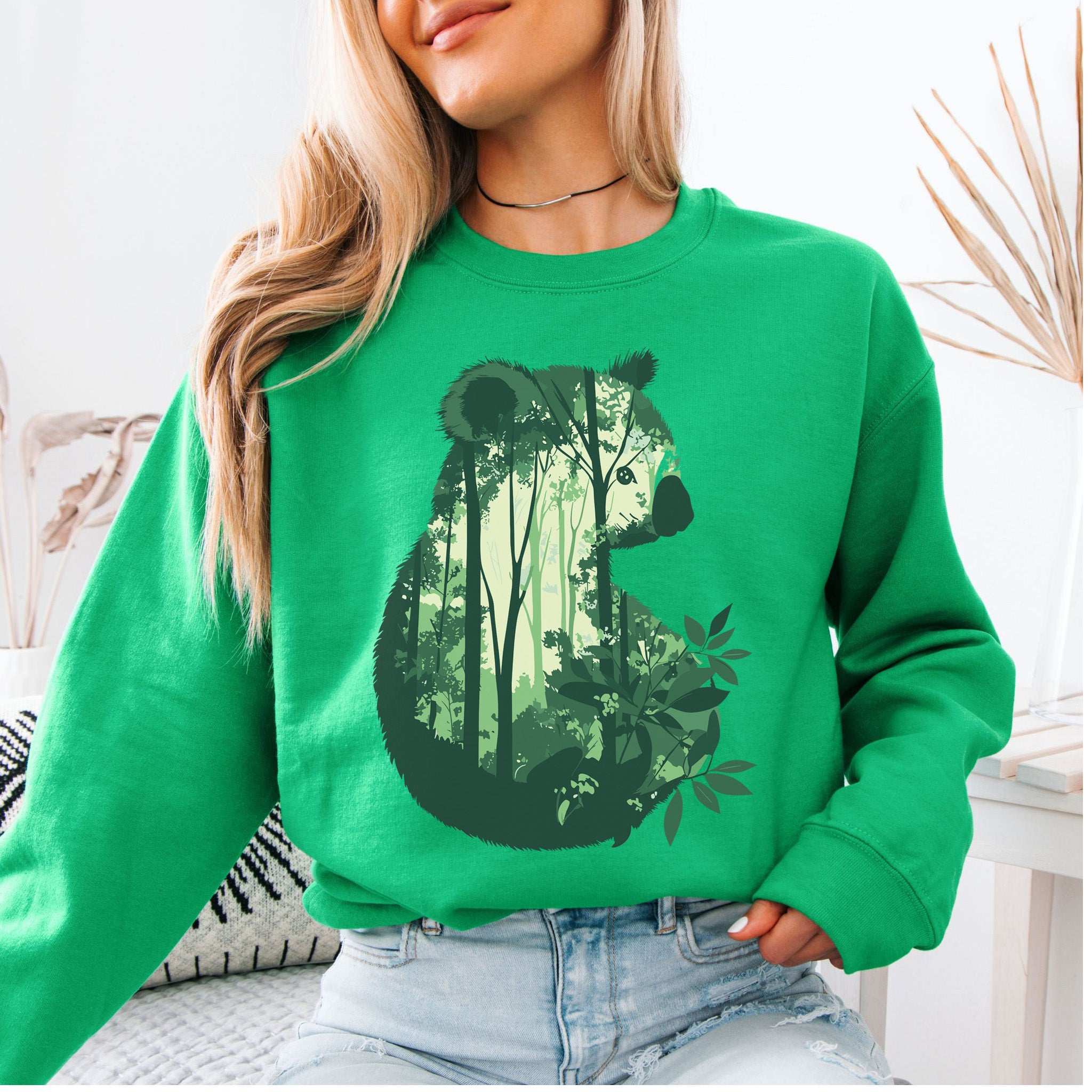 Koala Eucalyptus Forest Sweatshirt – Tranquil Spirit Animal in Nature Scene
