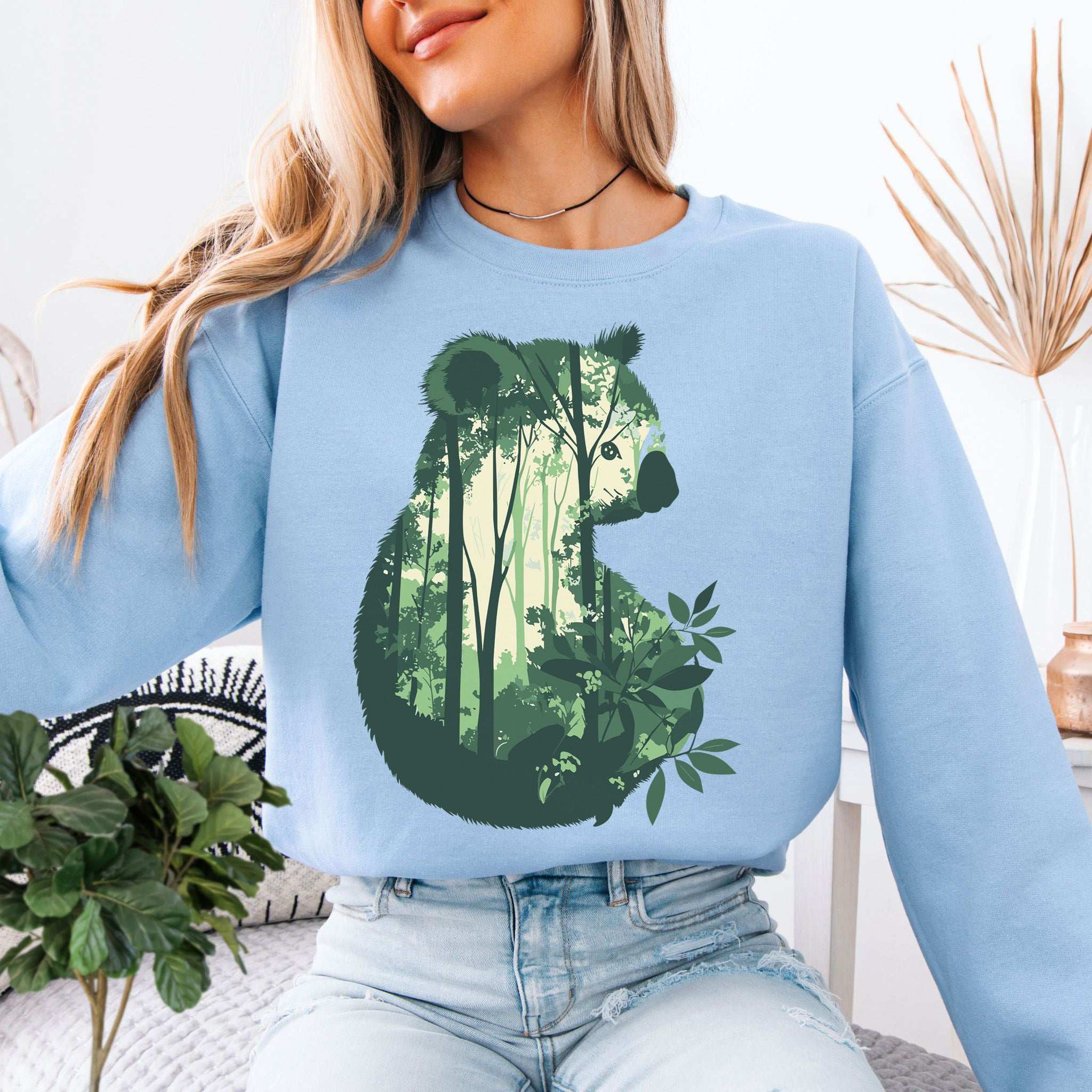 Koala Eucalyptus Forest Sweatshirt – Tranquil Spirit Animal in Nature Scene
