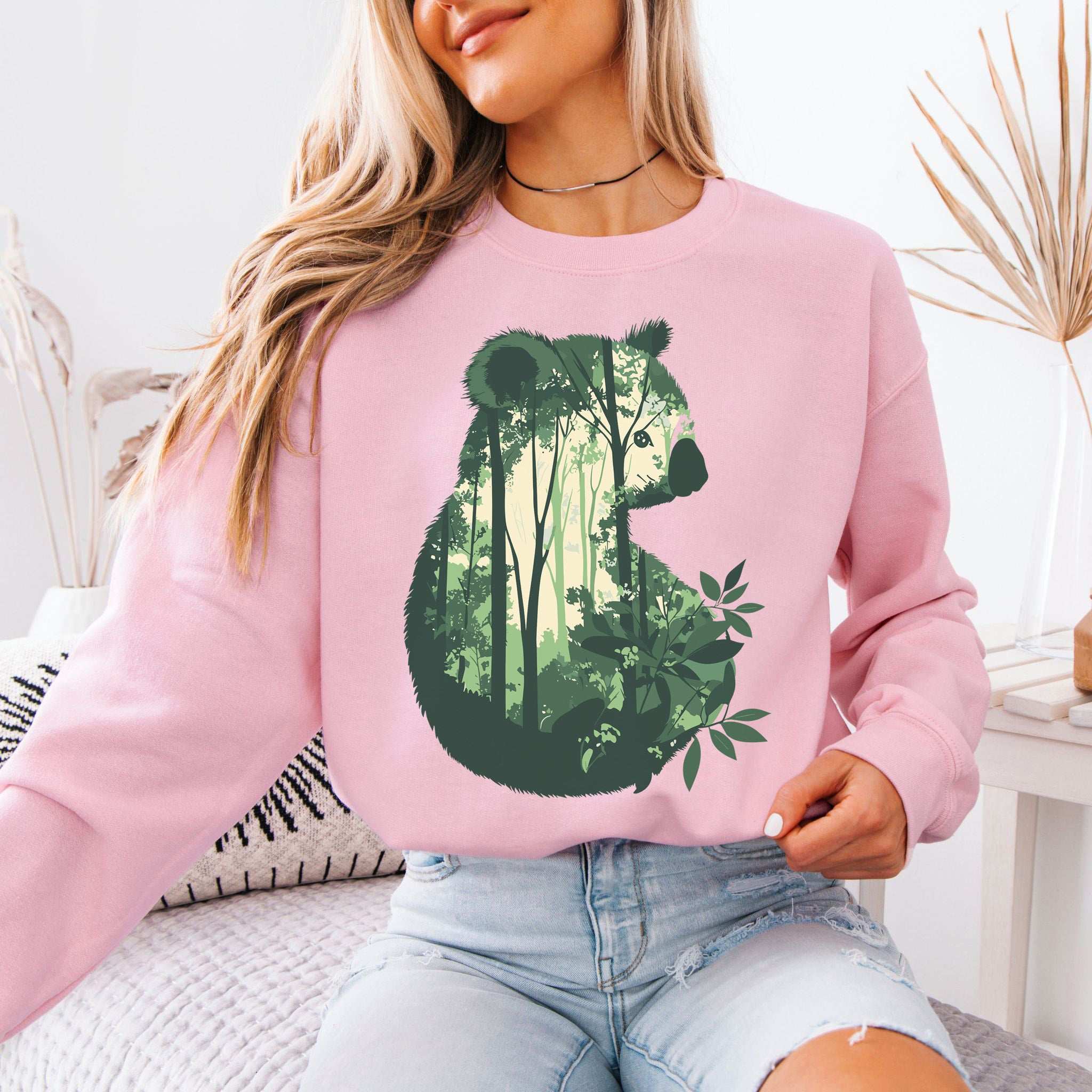 Koala Eucalyptus Forest Sweatshirt – Tranquil Spirit Animal in Nature Scene