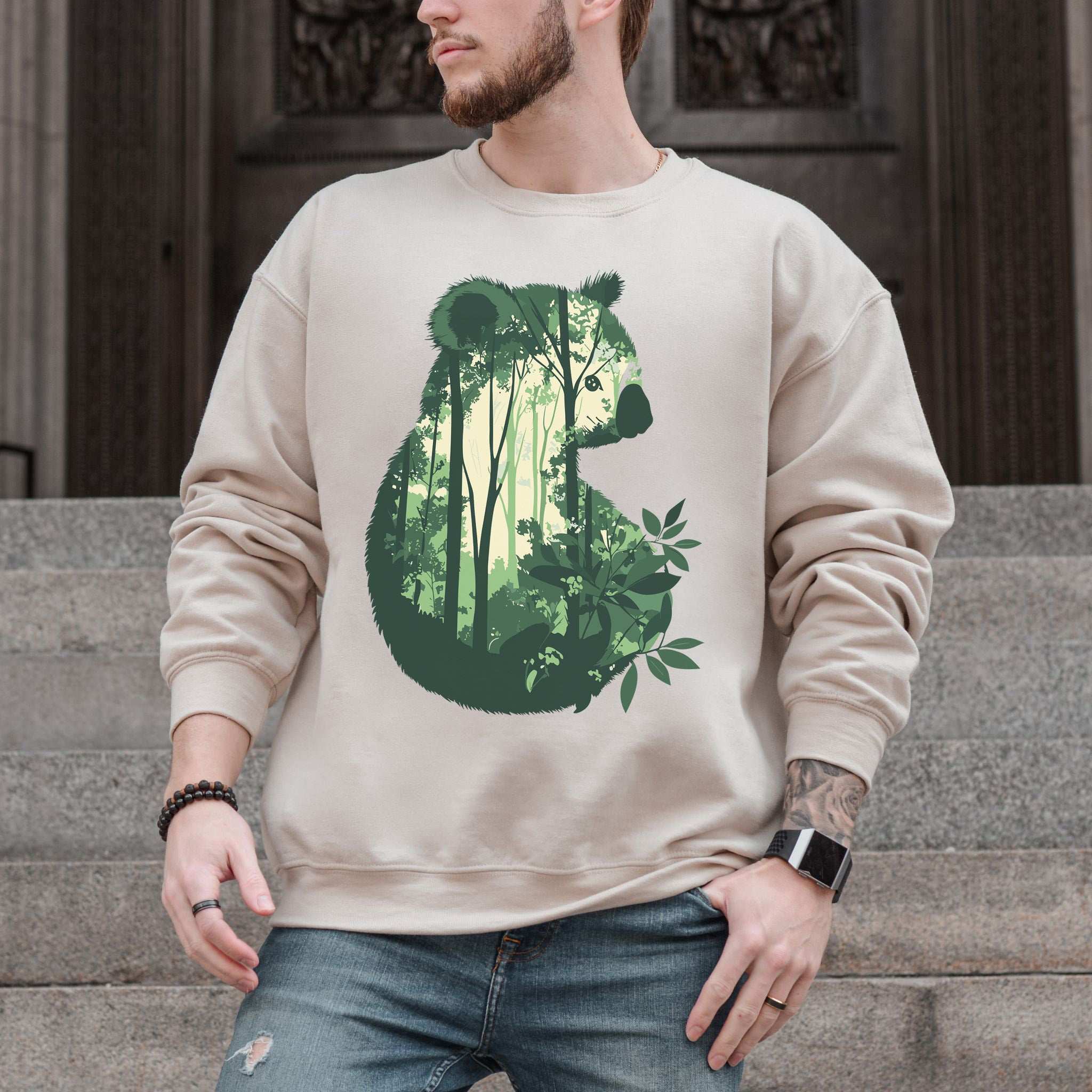 Koala Eucalyptus Forest Sweatshirt – Tranquil Spirit Animal in Nature Scene