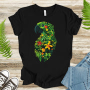 Tropical Parrot Jungle T-Shirt – Vibrant Floral Bird Lover Tee