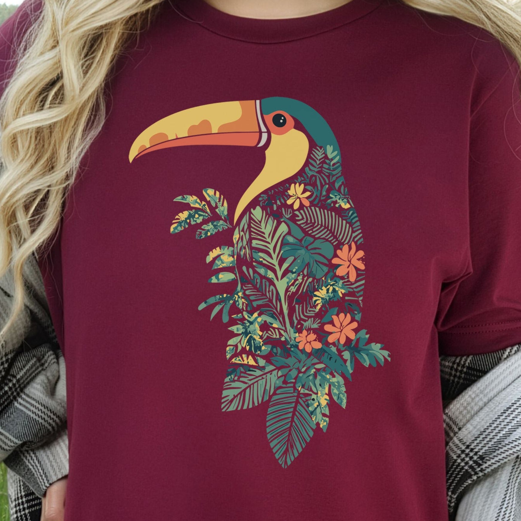 Tropical Toucan Silhouette T-Shirt