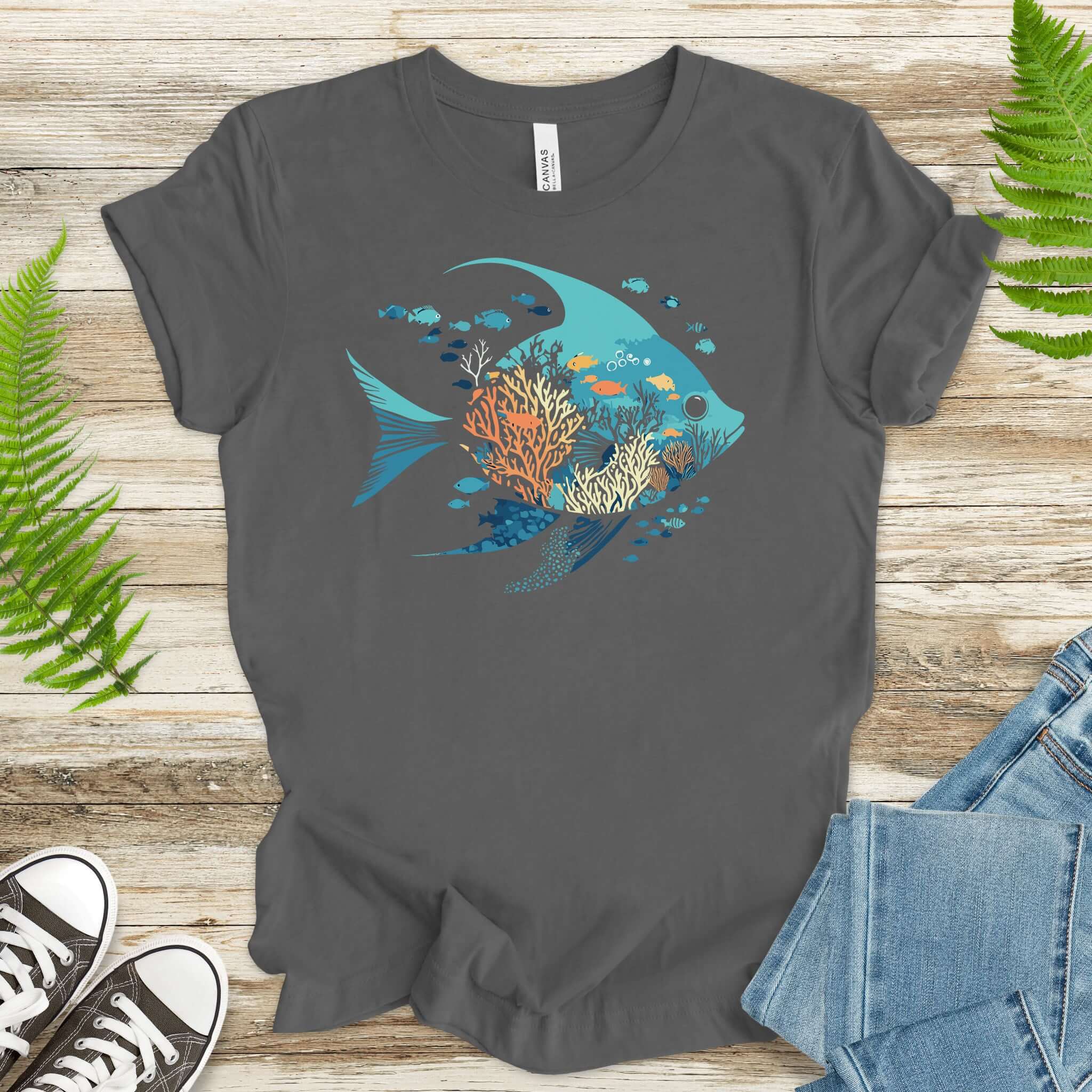 Ocean Dream Fish Silhouette T-Shirt