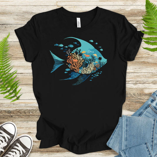 Ocean Dream Fish Silhouette T-Shirt