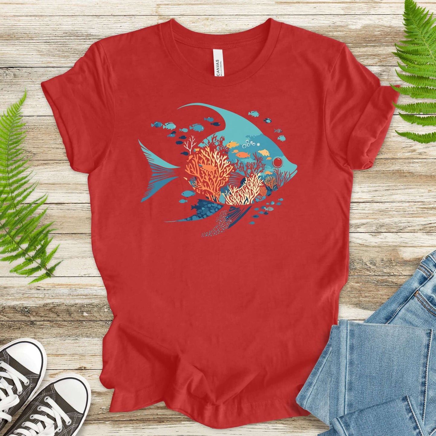 Ocean Dream Fish Silhouette T-Shirt