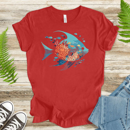 Ocean Dream Fish Silhouette T-Shirt