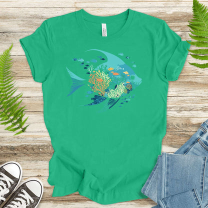 Ocean Dream Fish Silhouette T-Shirt