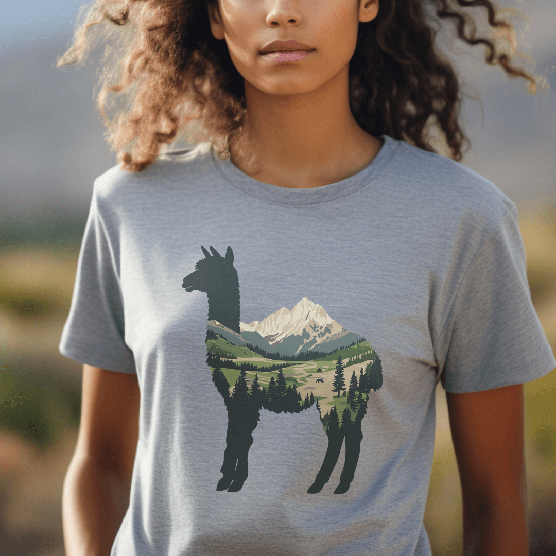 Alpine Alpaca Mountain T-Shirt