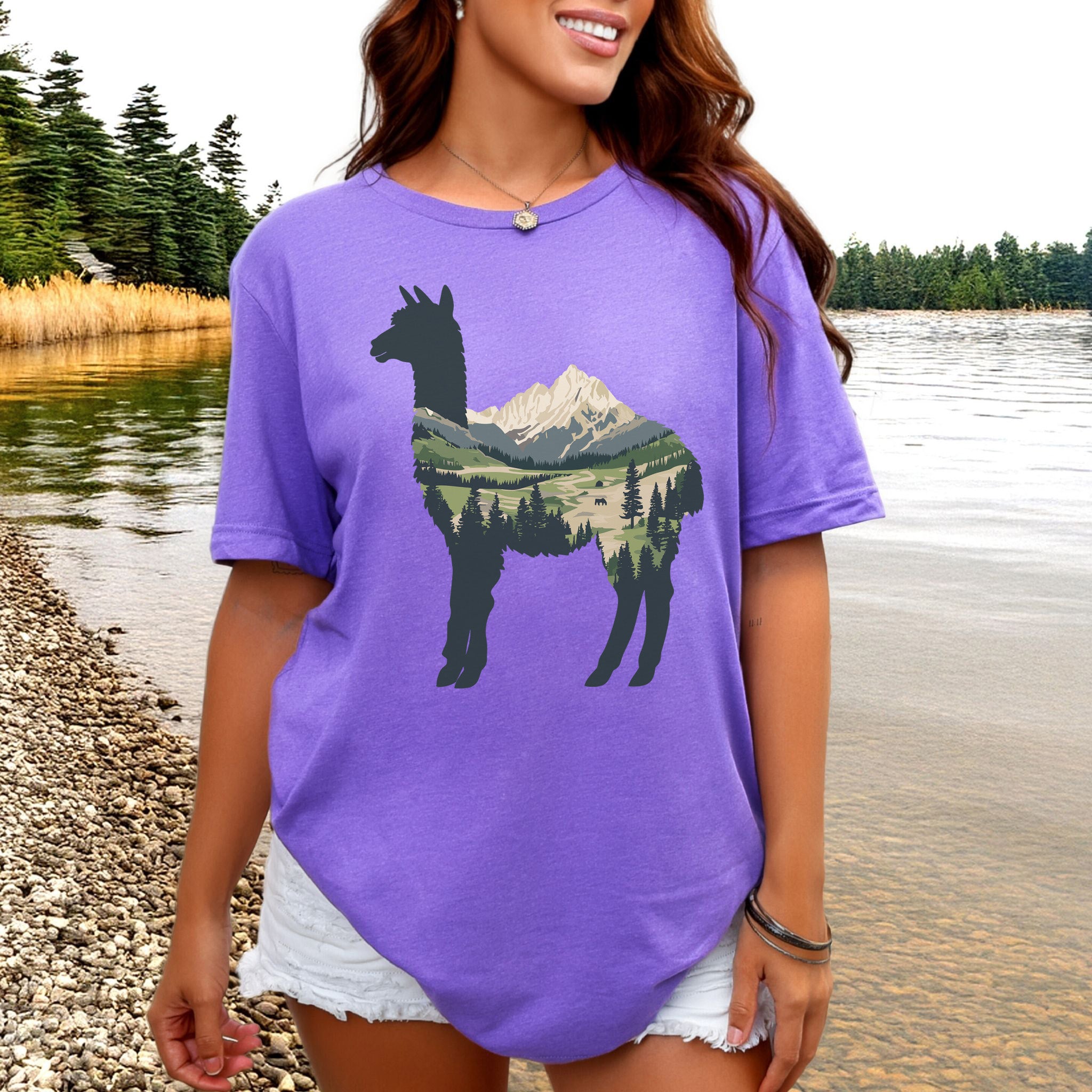 Alpine Alpaca Mountain T-Shirt