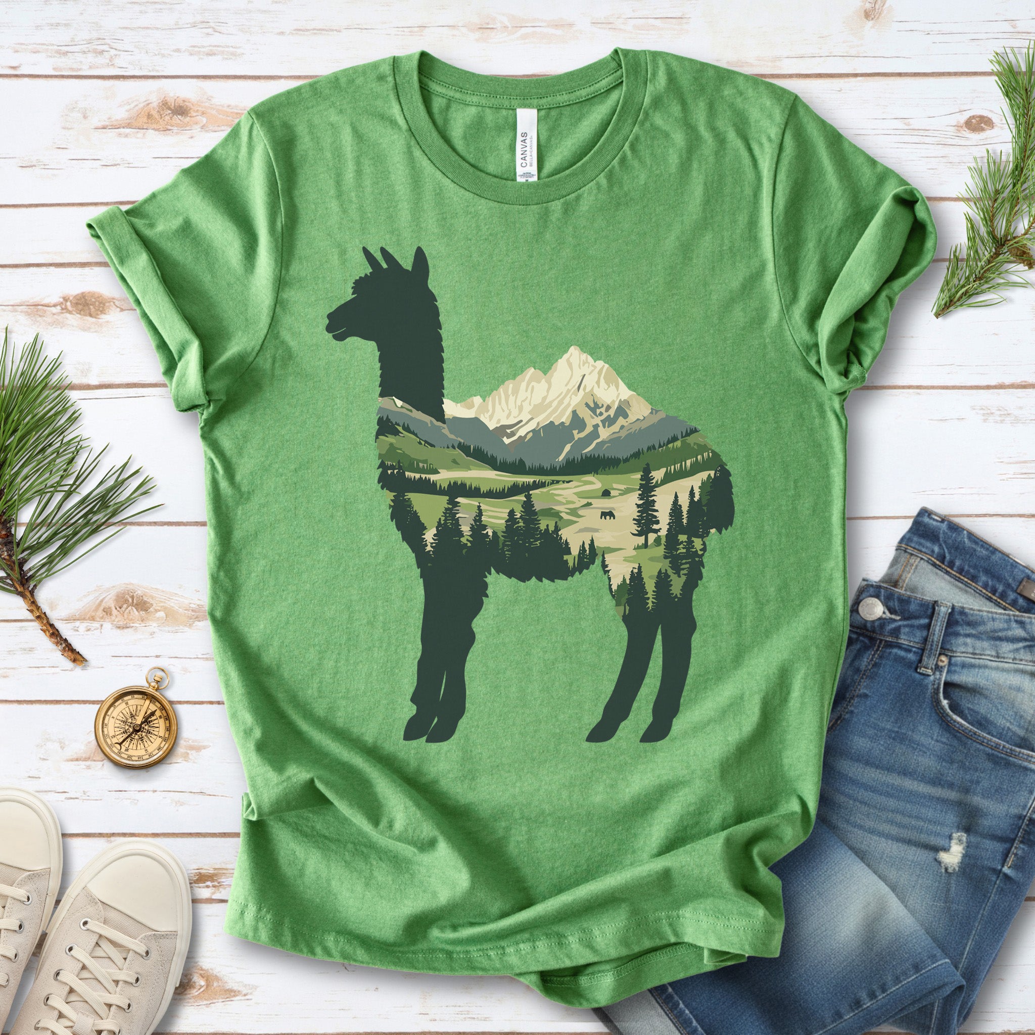 Alpine Alpaca Mountain T-Shirt
