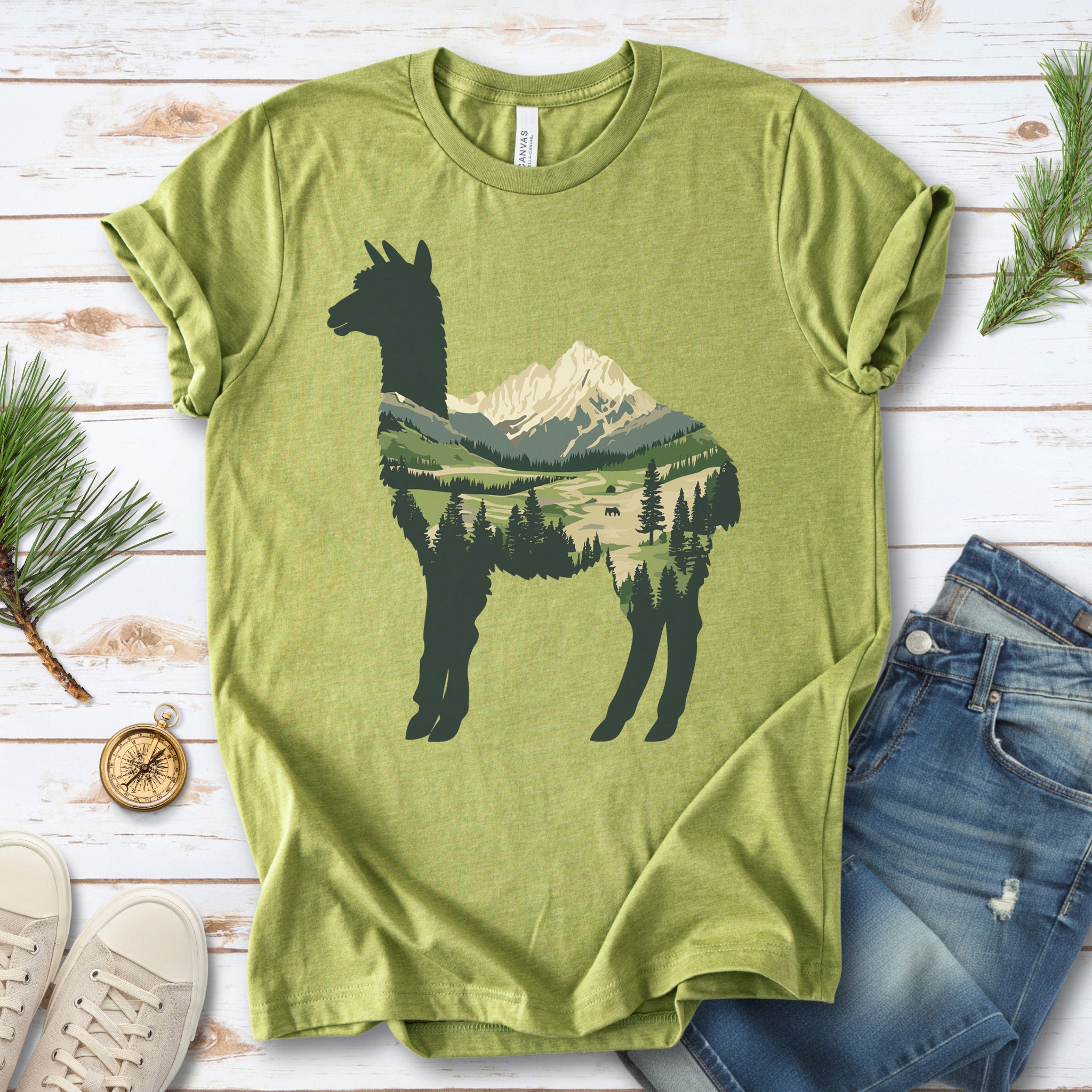 Alpine Alpaca Mountain T-Shirt