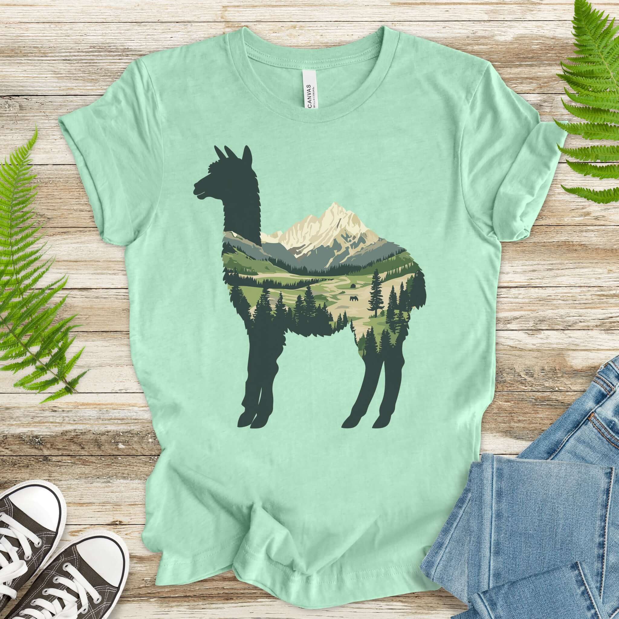 Alpine Alpaca Mountain T-Shirt