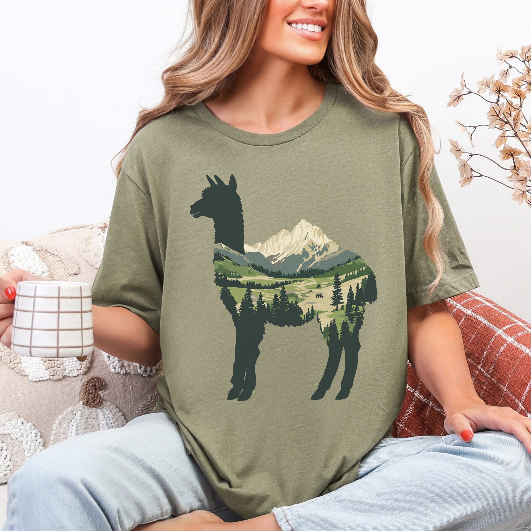 Alpine Alpaca Mountain T-Shirt