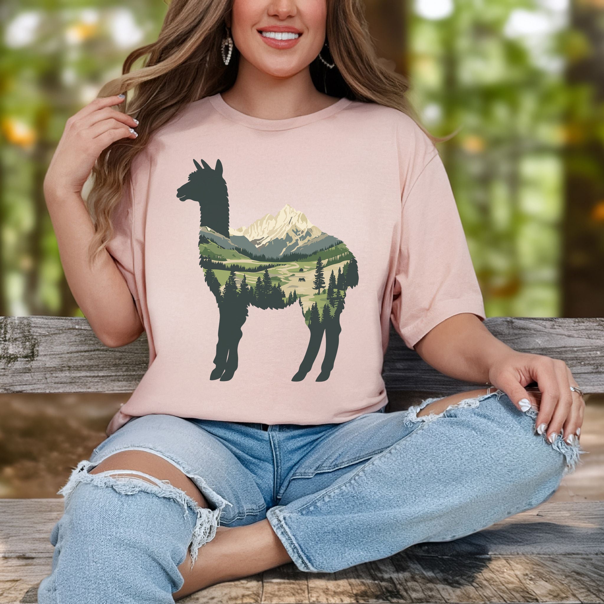 Alpine Alpaca Mountain T-Shirt
