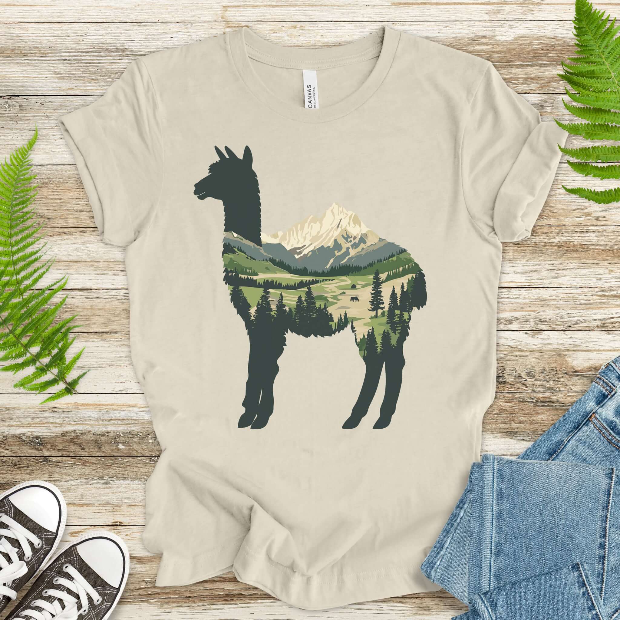 Alpine Alpaca Mountain T-Shirt
