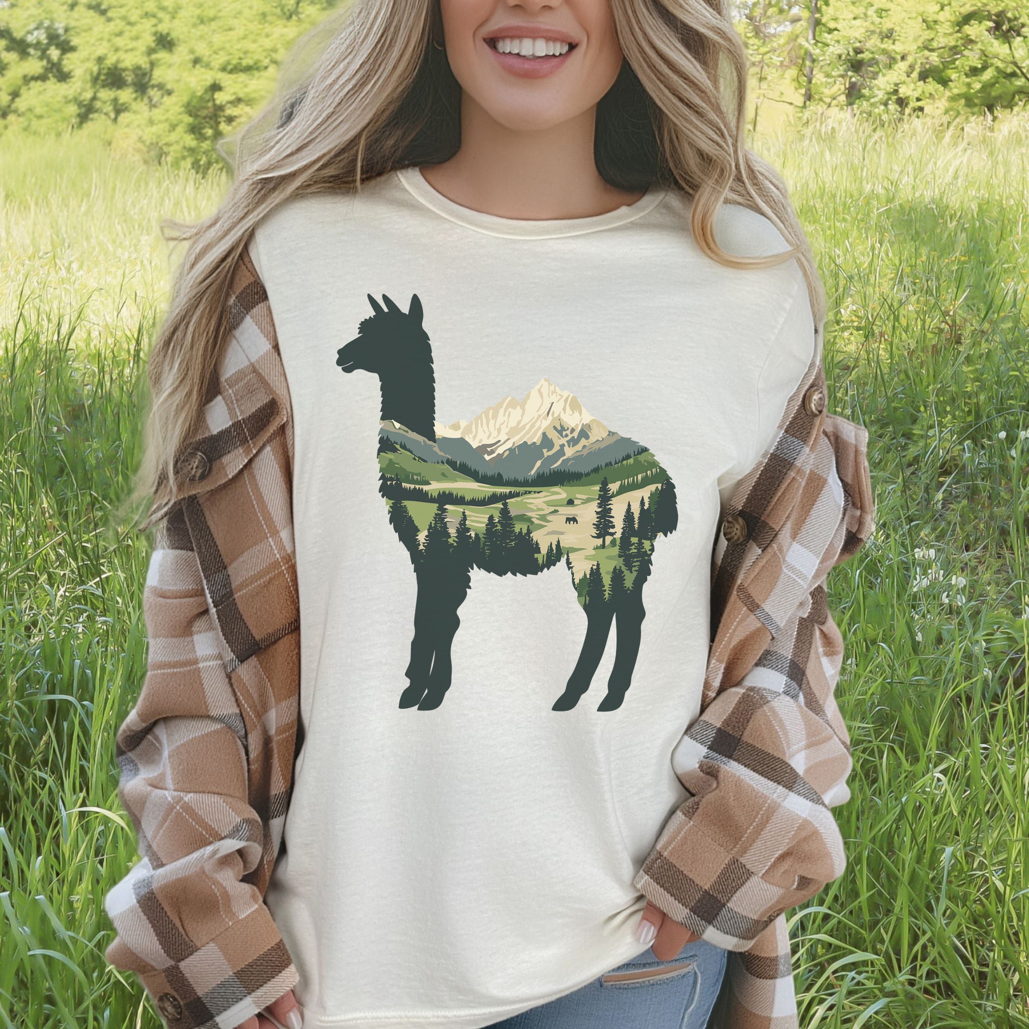 Alpine Alpaca Mountain T-Shirt